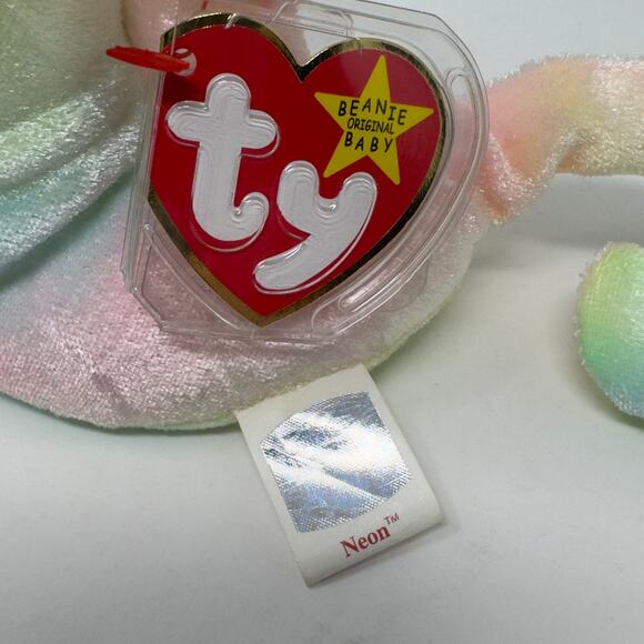 TY Beanie Baby Neon the Seahorse 1999 – Pastel Tie-Dye - Picture 5 of 6